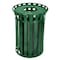 Alpine Industries 38 gal Round Outdoor Can, Green, Galvanized Steel, 27 in ALP479-38-GRN - alternate 1